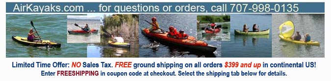 New, demo & refurb inflatable kayaks at great prices!