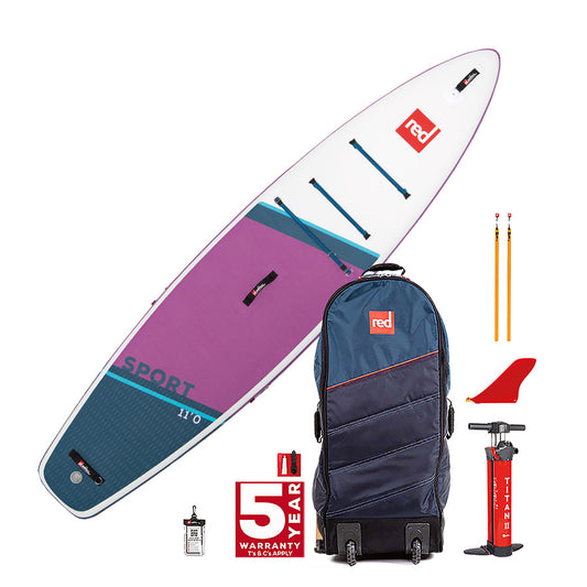 2022 Red Paddle Co 11'0" Sport SE RSS Inflatable SUP Paddle Board